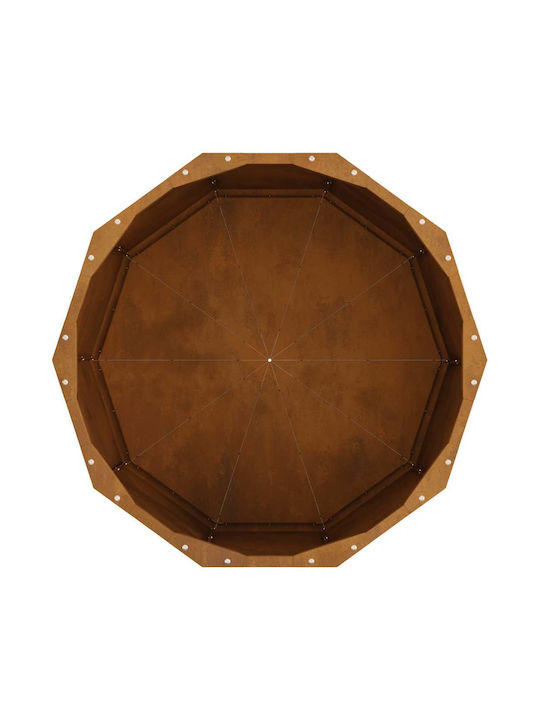 vidaXL Ghiveci Metal Sk Rusty 60x60x35cm.