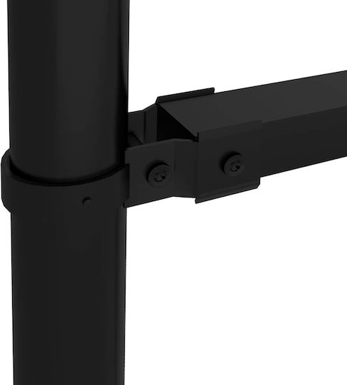 vidaXL Metallische Zaunfelder mit Speeren in Schwarz Farbe