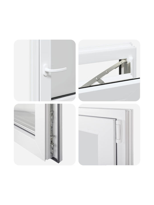 vidaXL Fereastră Cu Deschidere PVC L60xÎ60cm