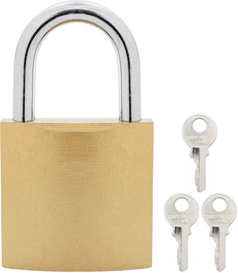 vidaXL Messing Vorhängeschloss mit Schlüssel 43mm 12 Stück