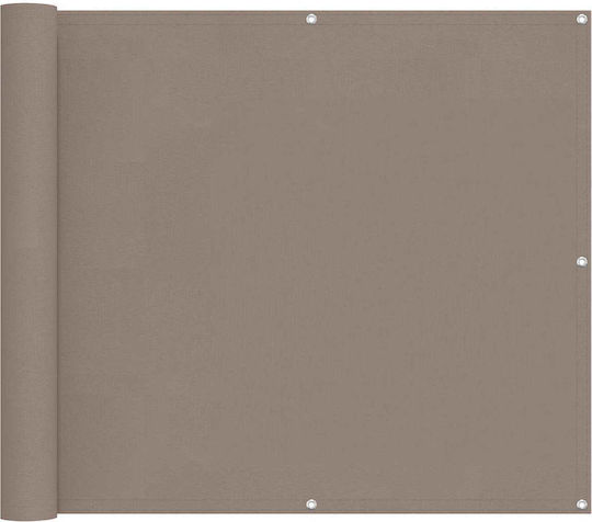 vidaXL Rectangular Shade Divider Brown 1x4x4m