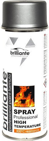 Brilliante Spray Vopsea Temperatură Înaltă Argint Argint 400ml