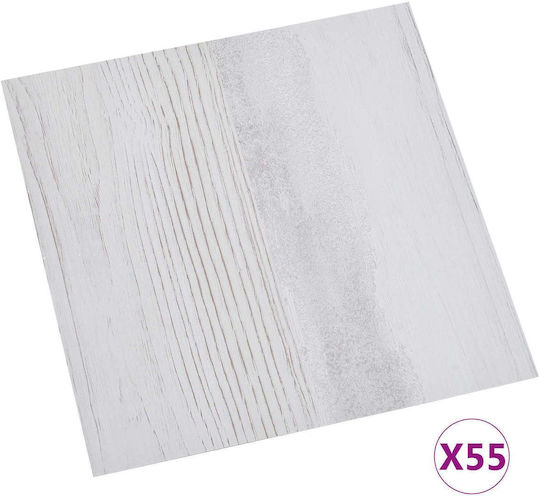 Vidaxl Πλάκες Δαπέδου 55 Pcs Ανοιχτό Γκρι 5,11 Τ.μ Pvc