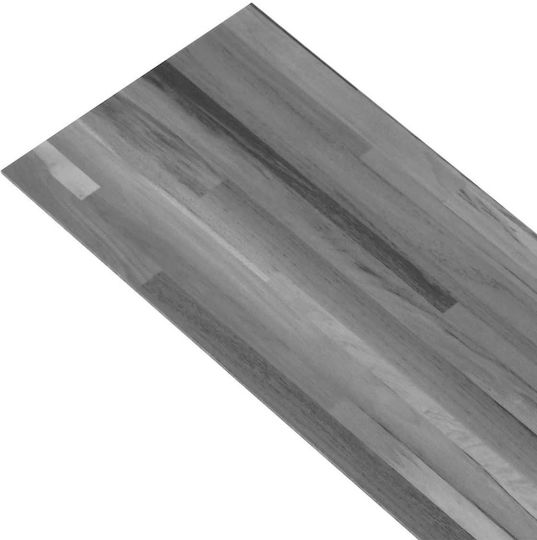 Vidaxl Αυτοκόλλητη Πλάκα Δαπέδου 32 Pcs Γκρι Ριγέ 4,46 Τ.μ Pvc