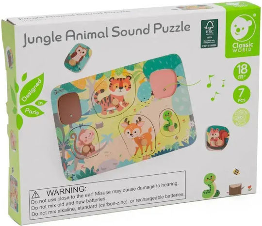 Puzzle Pentru Copii Din Lemn Pegged Classic World