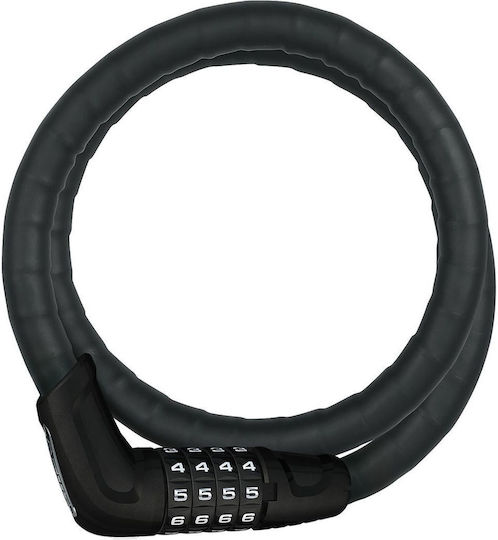 Abus Microflex 6615c 85 15 Schwarzes Fahrradschloss