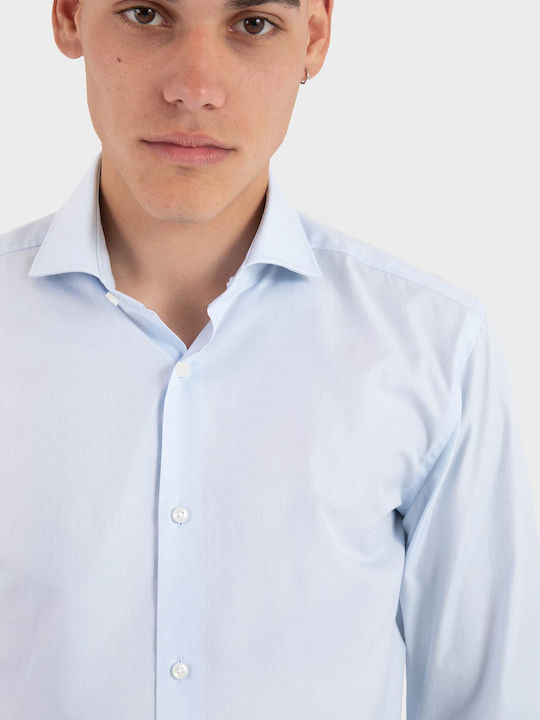 Boss Baumwollhemd Hellblau