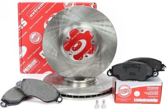 Brake Disc Set Front for Ford Focus Mondeo Fiesta Kuga C-Max S-Max Galaxy Edge Puma EcoSport