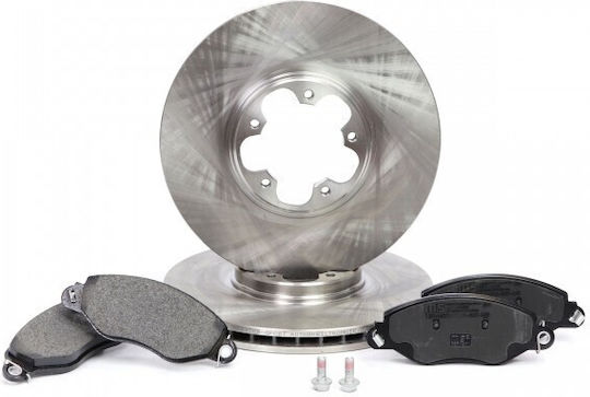 Brake Disc Set Front for Ford Focus Mondeo Fiesta Kuga C-Max S-Max Galaxy Edge Puma EcoSport