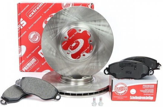 Brake Disc Set Front for Ford Focus Mondeo Fiesta Kuga C-Max S-Max Galaxy Edge Puma EcoSport