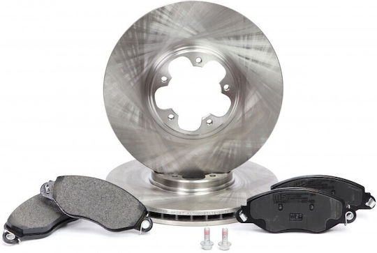 Brake Disc Set Front for Ford Focus Mondeo Fiesta Kuga C-Max S-Max Galaxy Edge Puma EcoSport