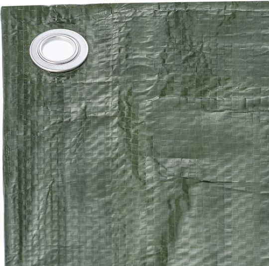 Kadax Pânză Impermeabilă Rotundă 90gr/m² cu Diametru 8m Tip Ușor Verde