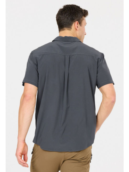 Short Sleeve Shirt in Regular Fit Ombre Blue