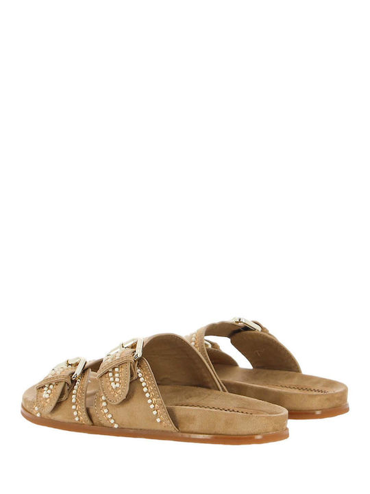 Women's Flat Sandals Beige