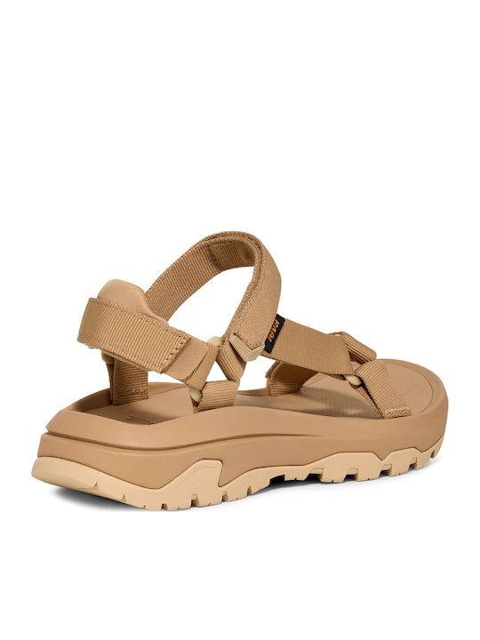 Hurricane Flache Sandalen für Damen Sportlich Hellbraun