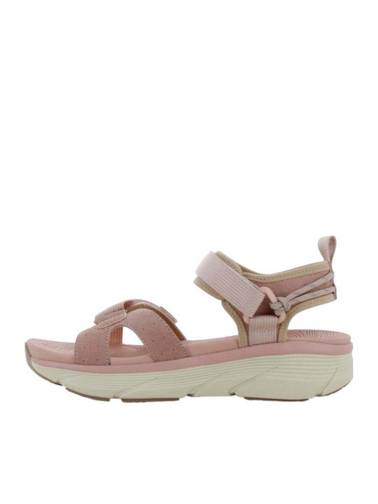 Damen Anatomisch Flache Sandalen Grün