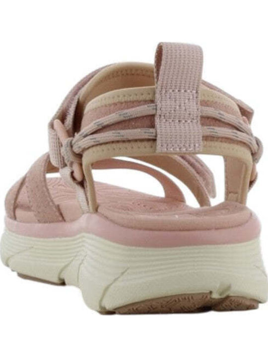 Damen Anatomisch Flache Sandalen Grün