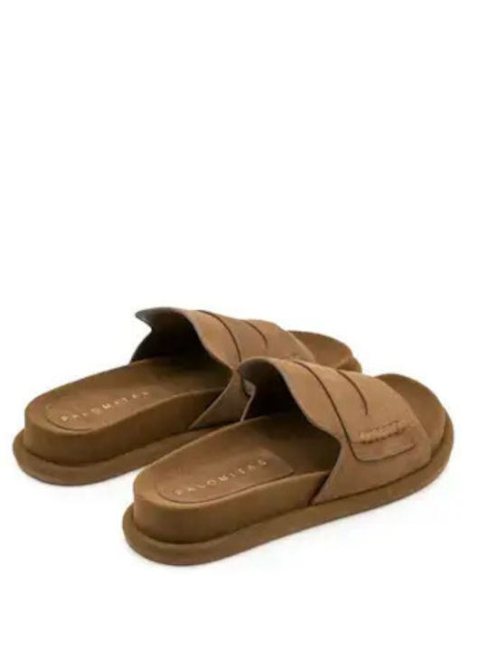 Damen Flache Sandalen Braun