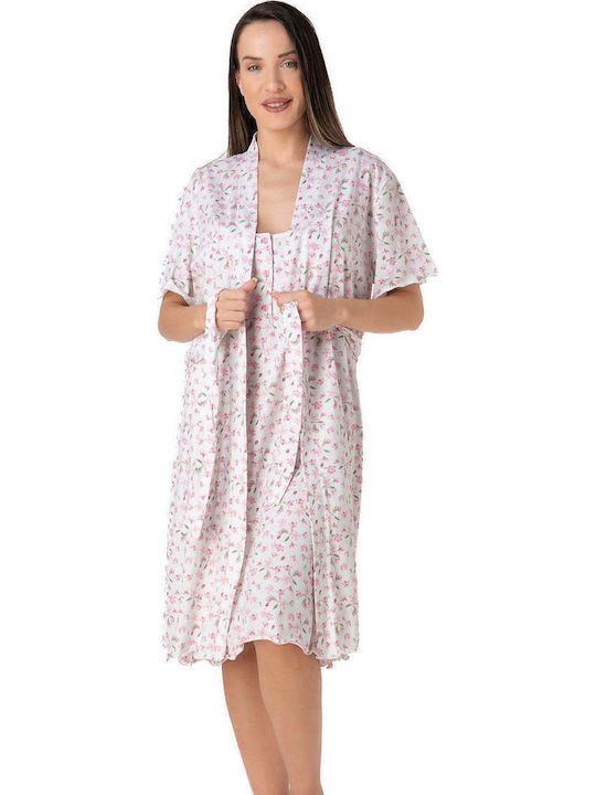 Relax Lingerie Summer Women's Robe Rose Paisley