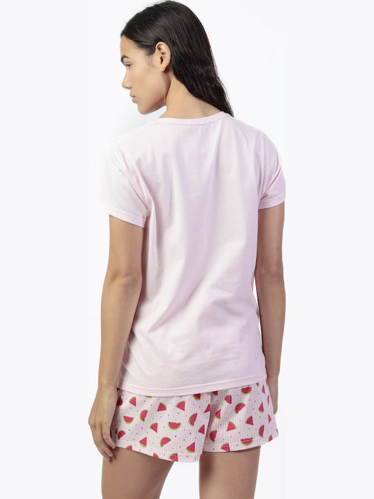 Admas Summer Women's Pink Pyjama Set