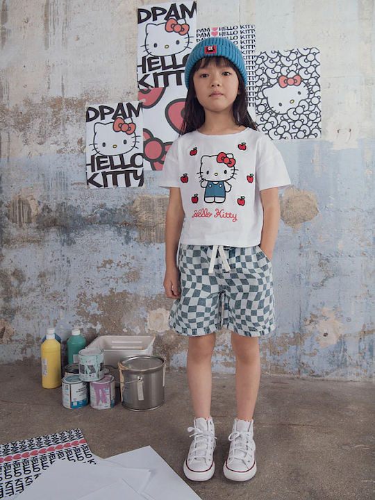 Kinderoberteile Kurzärmelig Weiß Hello Kitty