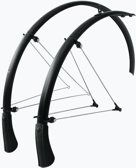 Sks Bluemels Bicycle Mudguards Black Matte Size 28" 53 Mm