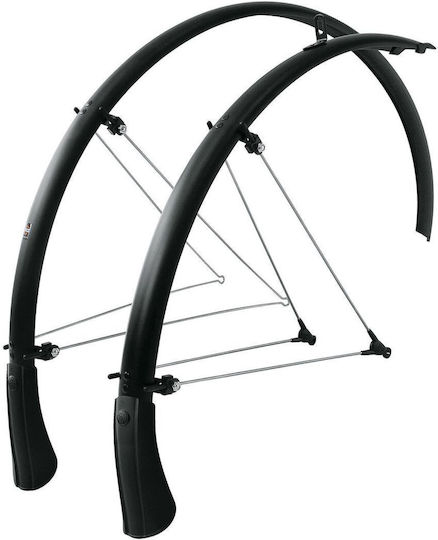 Sks Bluemels Bicycle Mudguards Black Matte Size 28" 53 Mm