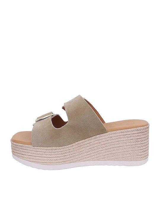 Anatomic Women's Summer Platforms in Slipper Style Brown