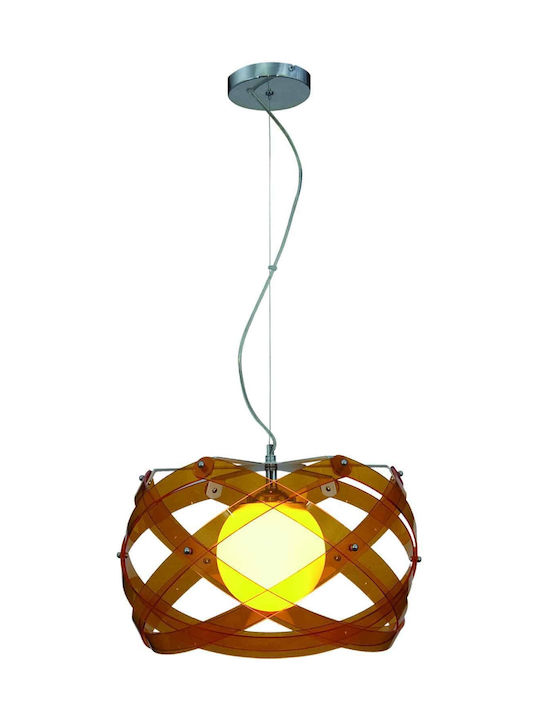 Home Lighting Amarylis Hängelampe Orange mit Fassung E27 45x45x120cm.