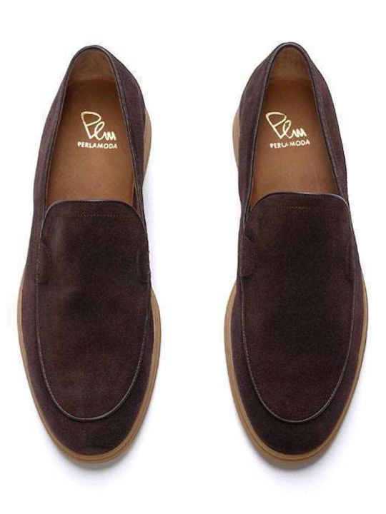 Leather Men's Loafers in Brown Colour
