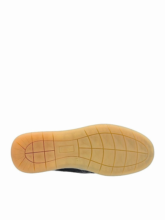 Leather Men's Loafers in Blue Colour