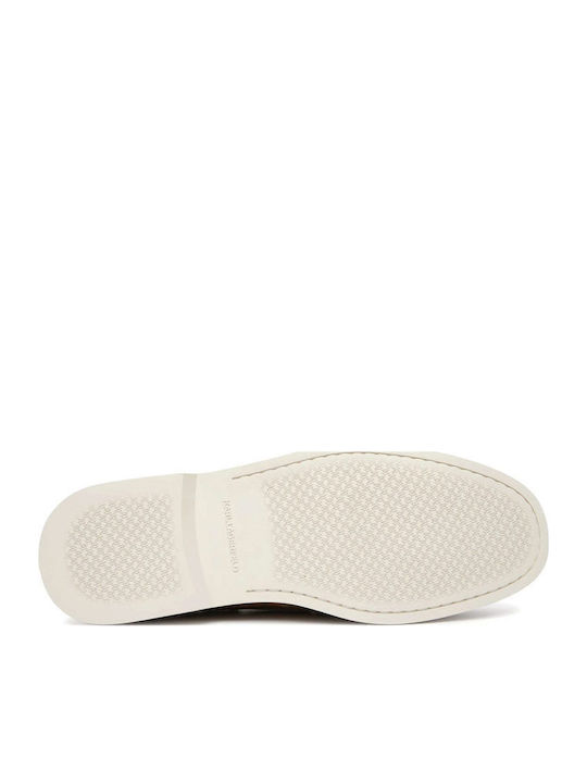 Suede Men's Loafers in Beige Color