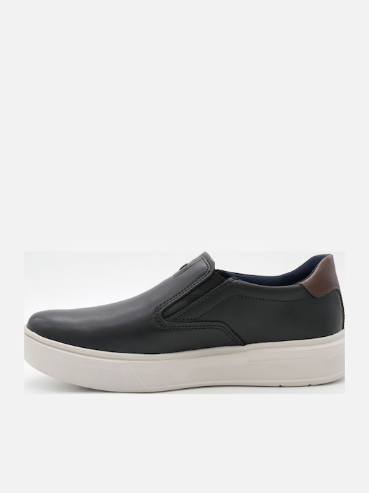 Δερμάτινα Ανδρικά Loafers σε Μαύρο Χρώμα