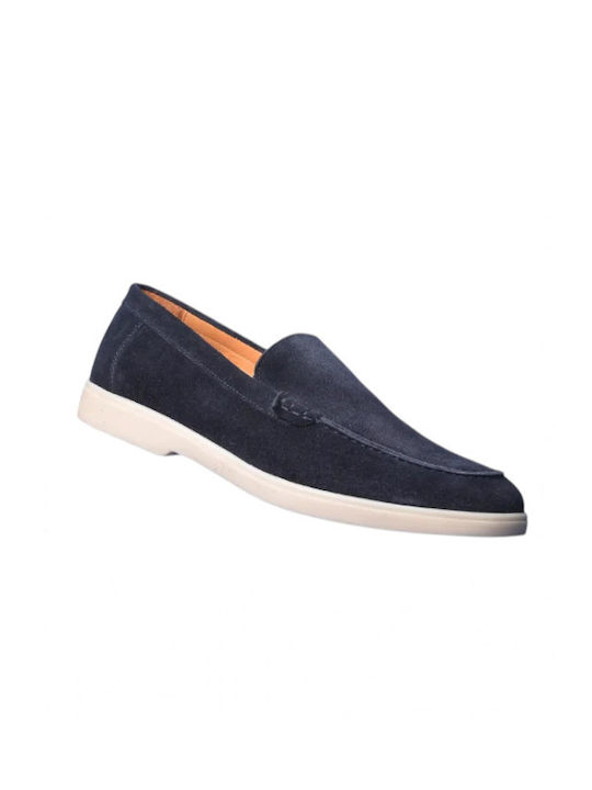 Wildleder Herren Mokassins in Blau Farbe