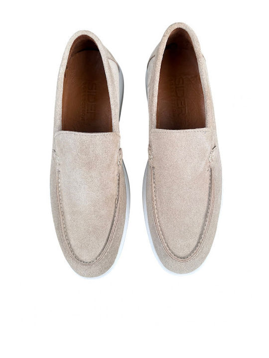 Wildleder Herren Mokassins in Beigem Farbton 408.51406 Beige