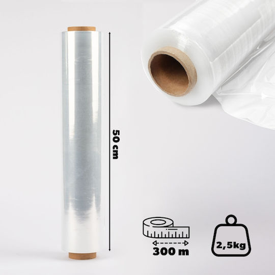 Film Elastic XL Stretch 2.5kg Transparent Puternic Opac Clar Rola