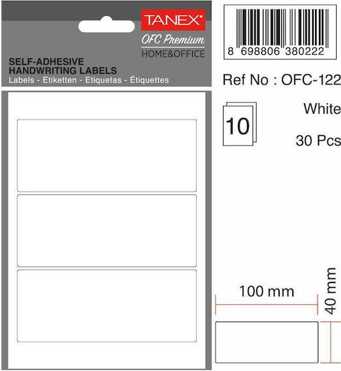 Tanex Role Autoadezive în Role 40x100mm 30 Bucăți