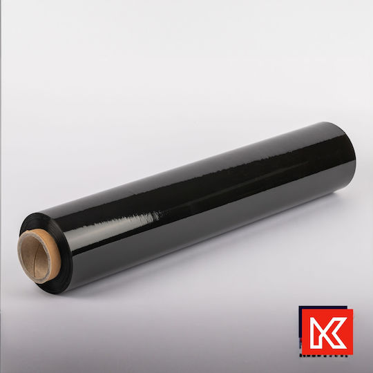 Film Elastic XL Stretch Negru Negru 2.5kg Puternic Opac Rola Cantitate Mare Film