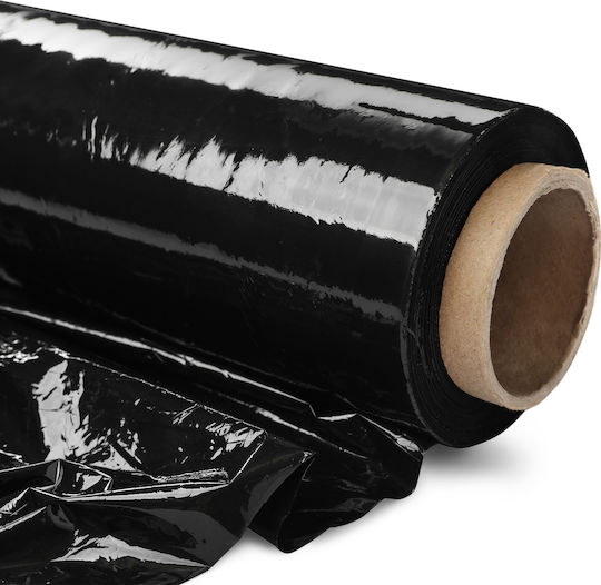 Film Elastic XL Stretch Negru Negru 2.5kg Puternic Opac Rola Cantitate Mare Film