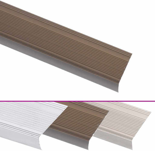 Profile Steps Shape G 5 Pcs Brown 100 Cm Aluminium Brown 146763