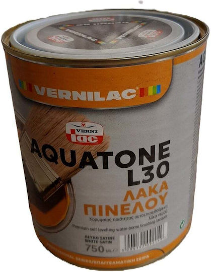 Vernilac Λάκα Πολυουρεθάνης Νερού Λευκό Σατινέ 750ml