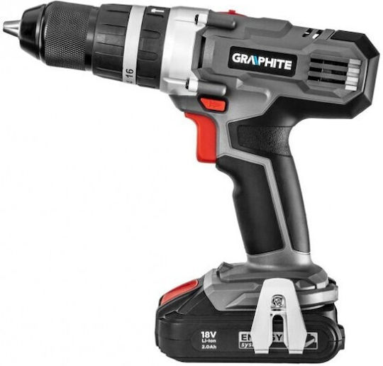 Graphite 58G010 Percussive Drill Driver Battery Solo 18V