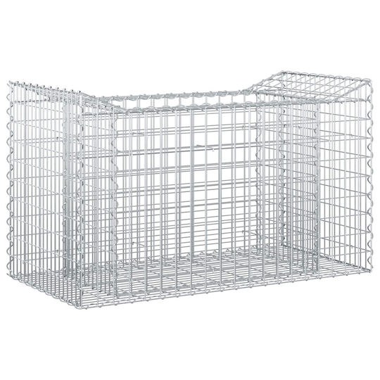 vidaXL Gartenzaunbedarf Draht aus Stahl 50x100x60cm Silbern