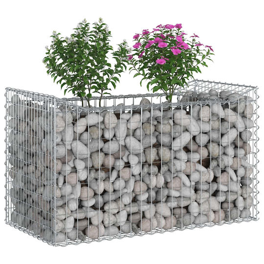 vidaXL Gartenzaunbedarf Draht aus Stahl 50x100x60cm Silbern
