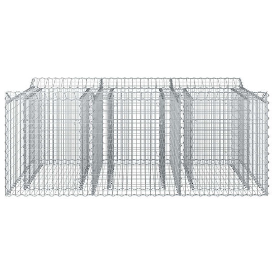 vidaXL Σύρμα για Περίφραξη Κήπου από Χάλυβα 150x100x60εκ. Ασημί