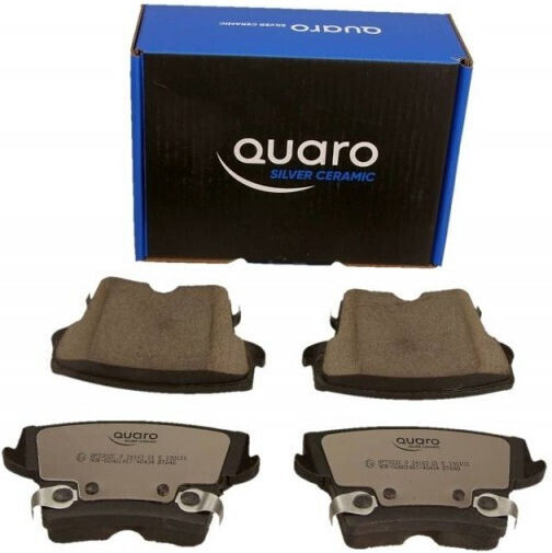 Quaro Silver Ceramic Brake Pad Set for Back Chrysler 300C
