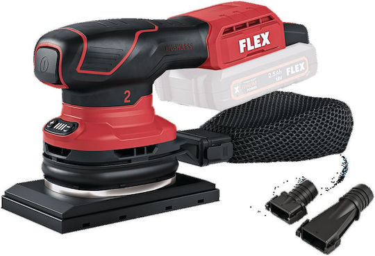 Flex OSE 2-80 18-EC C Παλμικό Τριβείο 18V Solo με Ρύθμιση Ταχύτητας και με Σύστημα Αναρρόφησης