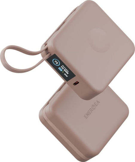 Energea Magpac Mini Plus MagSafe Външна Батерия 10000mAh 20W с USB-C Порт Розова