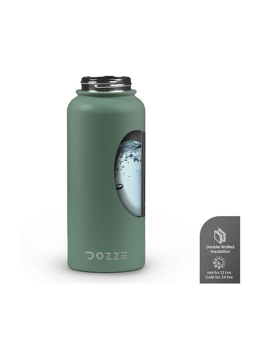 Dozze Sport Water Bottle Stainless Steel 945ml Green