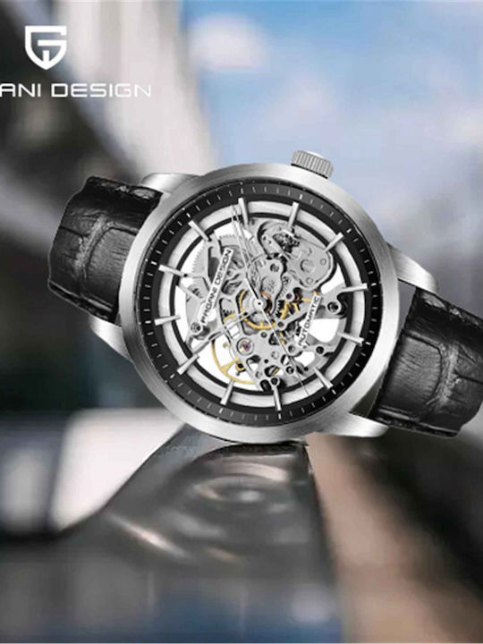 Pagani Design Ceas Automat Cu Curea Din Piele Pagani Design Ceas Automat Cu Curea Din Piele
